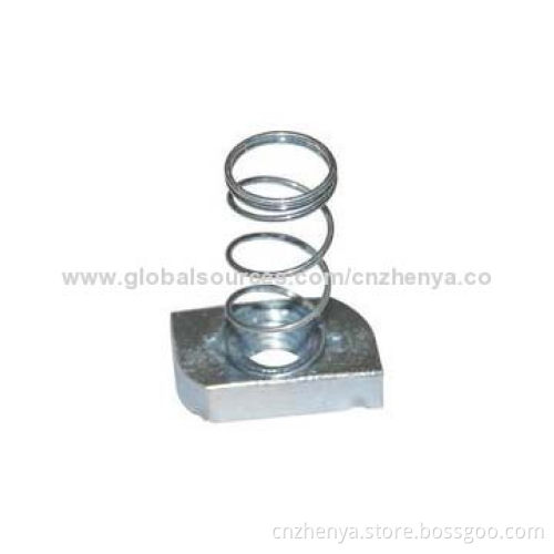High-quality Stainless Steel Spring Nut, Made in China, M3-M48 Dimensions, Zinc-plated